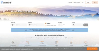 Приложение искусственного интеллекта Routeperfect