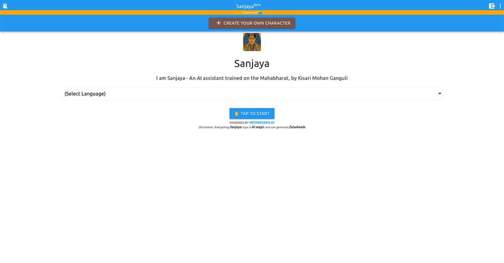 Приложение искусственного интеллекта Sanjaya chatbot