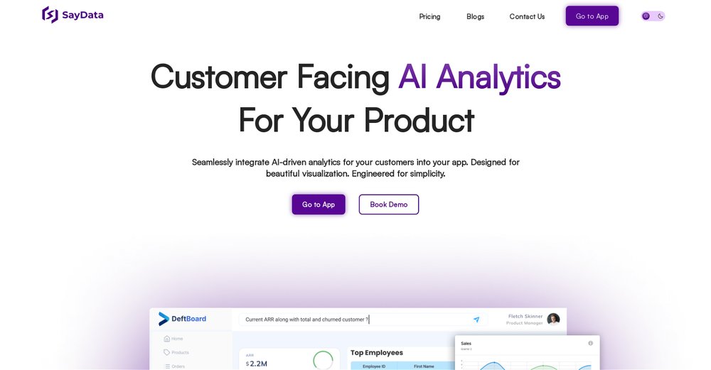 Приложение искусственного интеллекта SayData