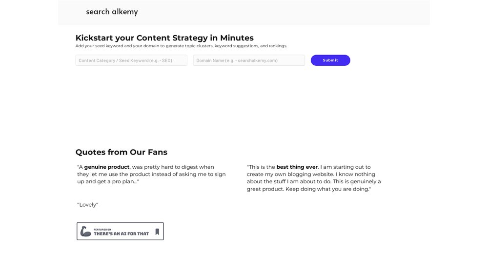 Приложение искусственного интеллекта Search Alkemy