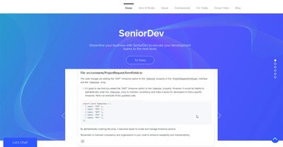 Приложение искусственного интеллекта SeniorDev