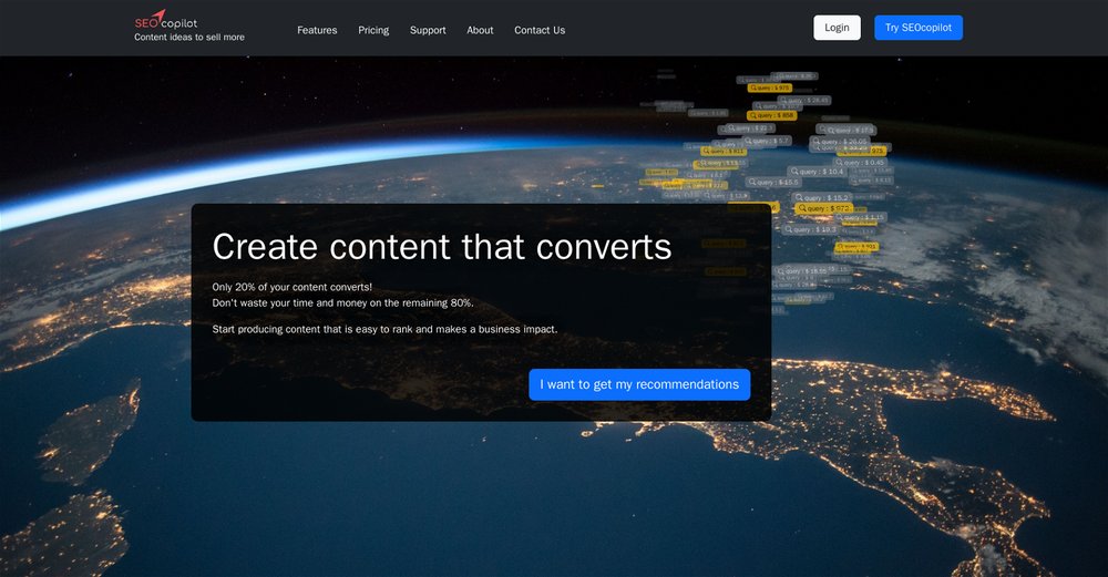 Приложение искусственного интеллекта SEOCopilot