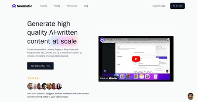 Приложение искусственного интеллекта SEOmatic