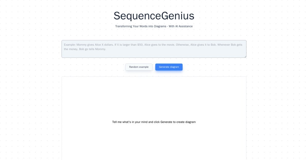 Приложение искусственного интеллекта SequenceGenius