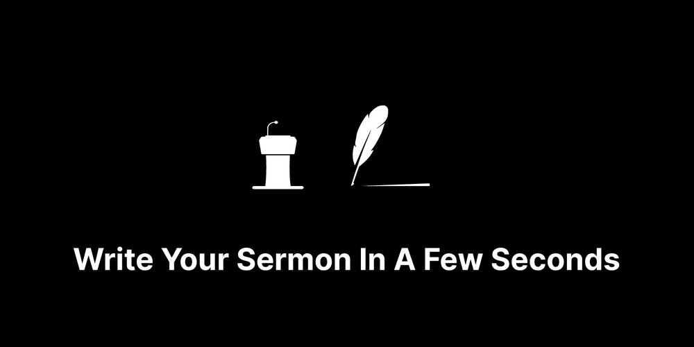 SermonGPT - этот инструмент быстро создает планы проповедей