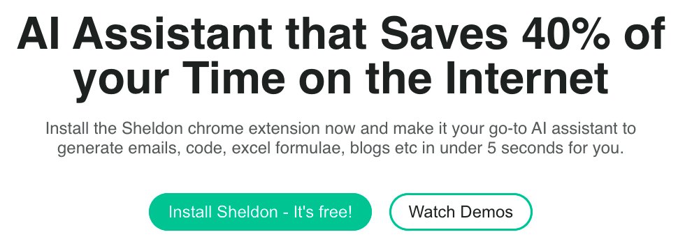 Sheldon - расширение google chrome для помощи в выполнении задач