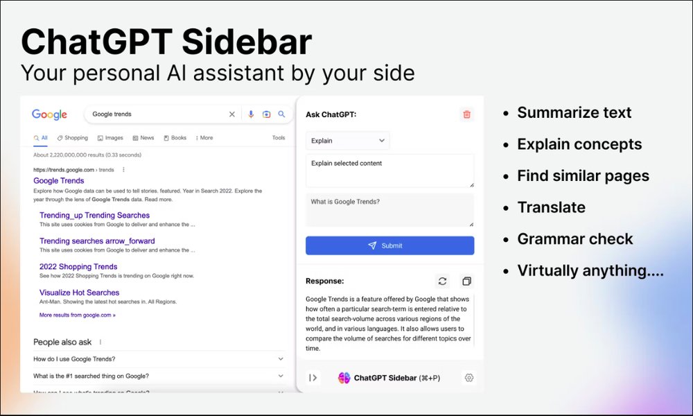 Приложение искусственного интеллекта Sider AI