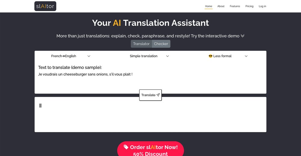Приложение искусственного интеллекта slAItor