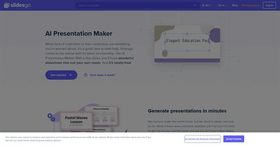 Приложение искусственного интеллекта SlidesGo