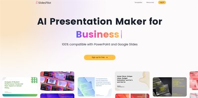 Приложение искусственного интеллекта Slidespilot