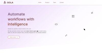 Приложение искусственного интеллекта Sola Solutions