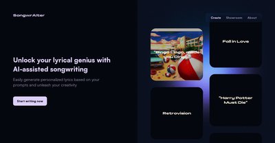 Приложение искусственного интеллекта Songwraiter