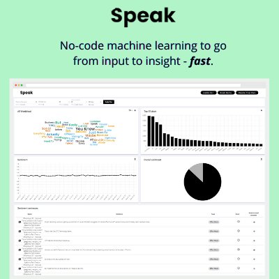Speak Ai - инструмент для автоматизации транскрипции, анализа настроений и визуализации данных из аудио, видео и текстовых данных.