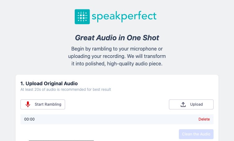 SpeakPerfect - инструмент для улучшения качества звука, создания голоса и клонирования голоса.