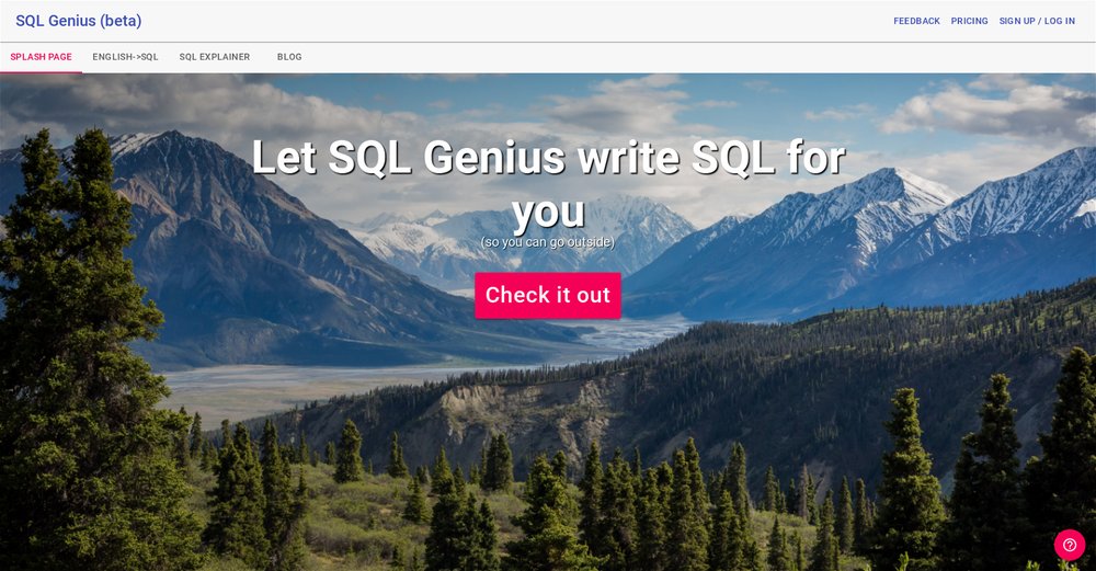 Приложение искусственного интеллекта SQLgenius