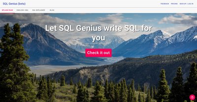 Приложение искусственного интеллекта SQLgenius