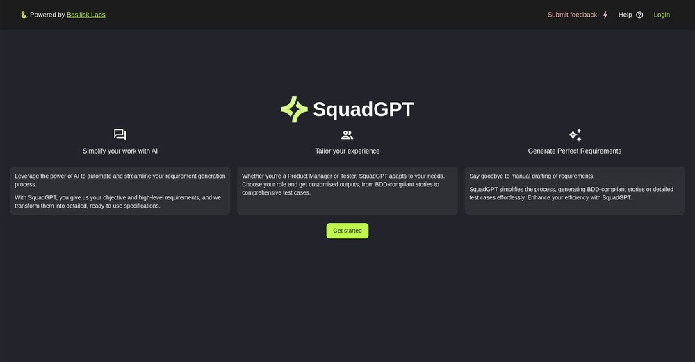 Приложение искусственного интеллекта SquadGPT
