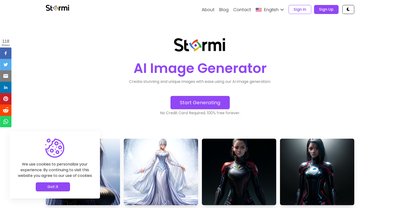 Приложение искусственного интеллекта Stormi AI