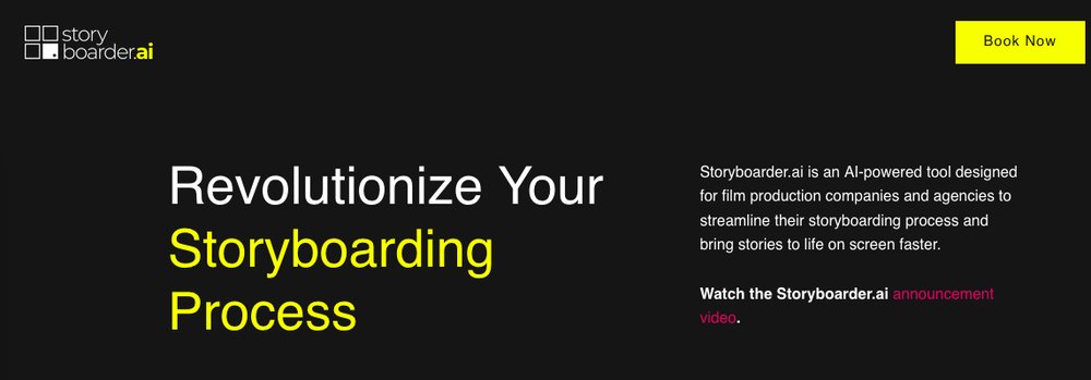 Storyboarder.ai - инструмент для раскадровки фильмов с визуальными эффектами, созданными искусственным интеллектом.