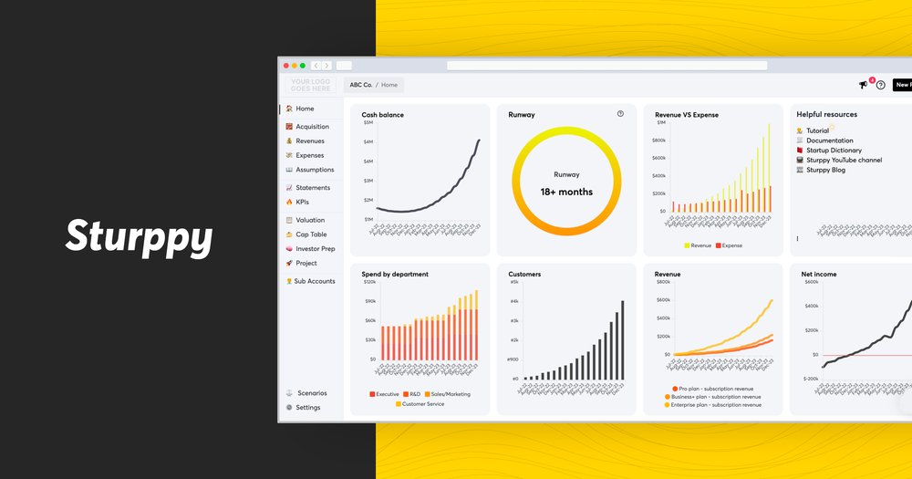 Sturppy - платформа для построения финансовых моделей, готовых для инвесторов