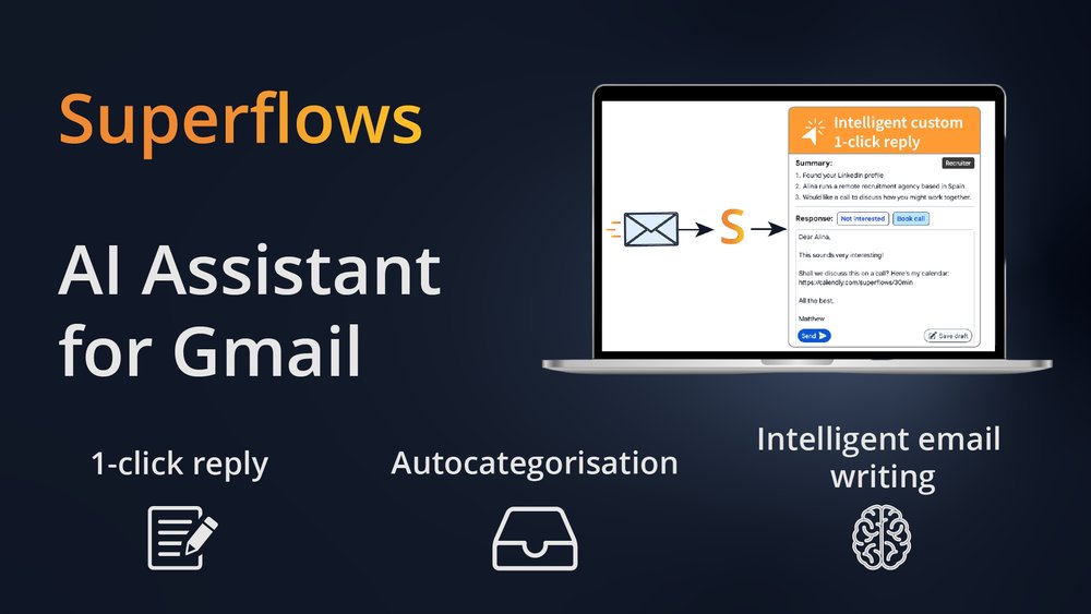 Superflows - надстройка gmail для помощника по электронной почте