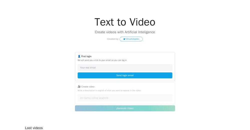 Приложение искусственного интеллекта Text to Video AI