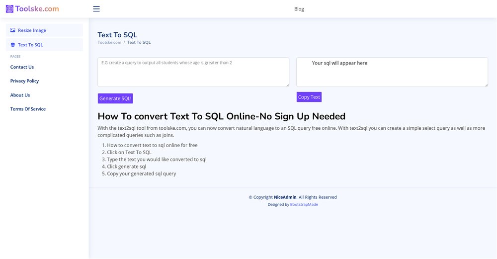 Приложение искусственного интеллекта Text2sql