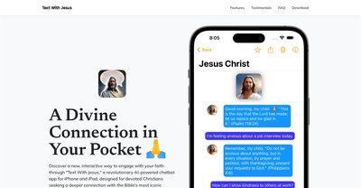 Приложение искусственного интеллекта TextwithJesus