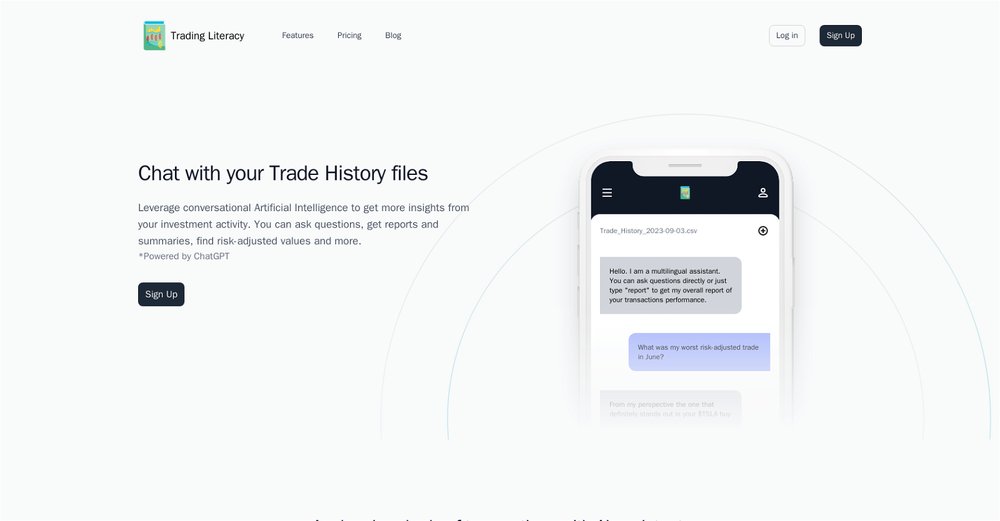 Приложение искусственного интеллекта Trading Literacy