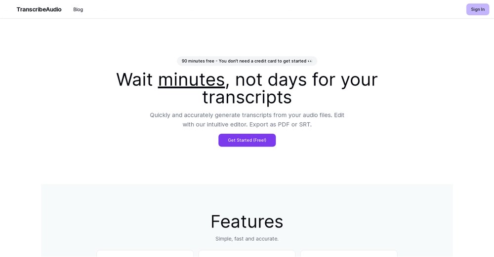 Приложение искусственного интеллекта TranscribeAudio