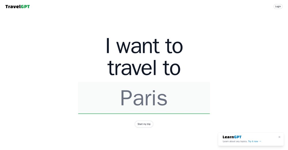 Приложение искусственного интеллекта Travelgpt