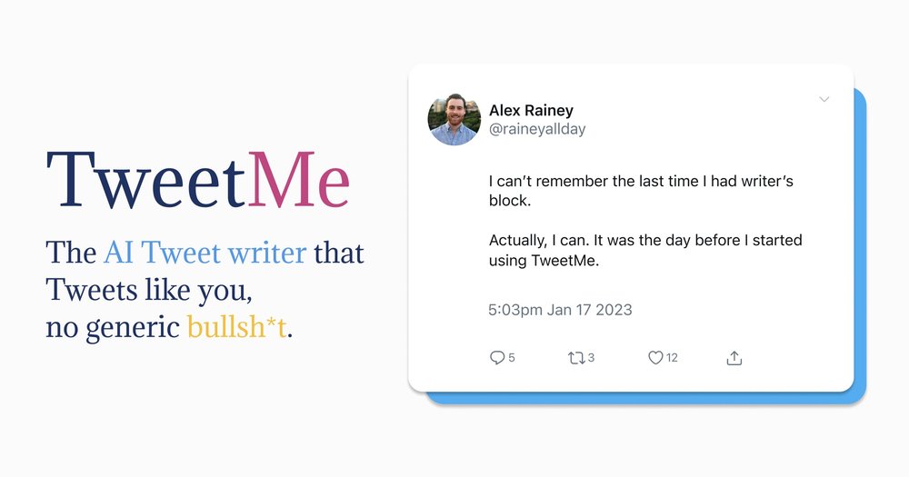 TweetMe - автор твита с искусственным интеллектом, который пишет так же, как вы