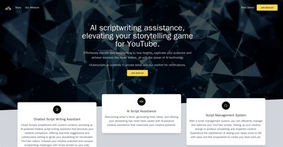Приложение искусственного интеллекта Utubescripts