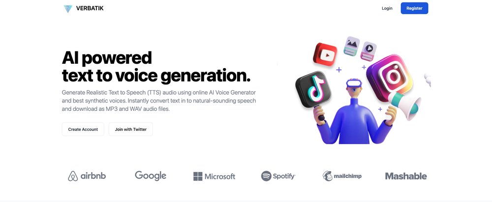 Verbatik - генерация текста на основе искусственного интеллекта в голос