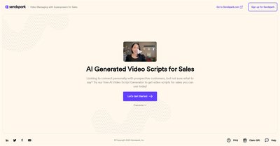 Приложение искусственного интеллекта Video script generator