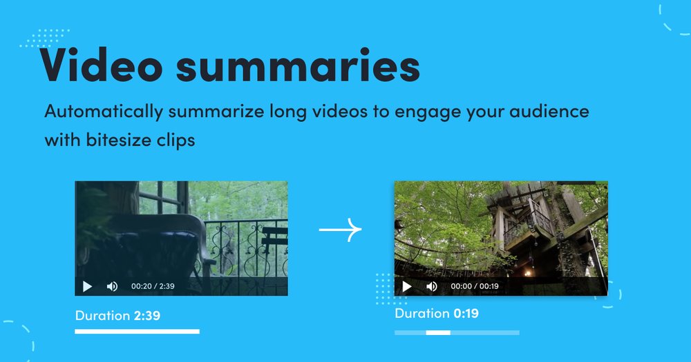 Video Summarization - создавайте короткие клипы из длинных видео