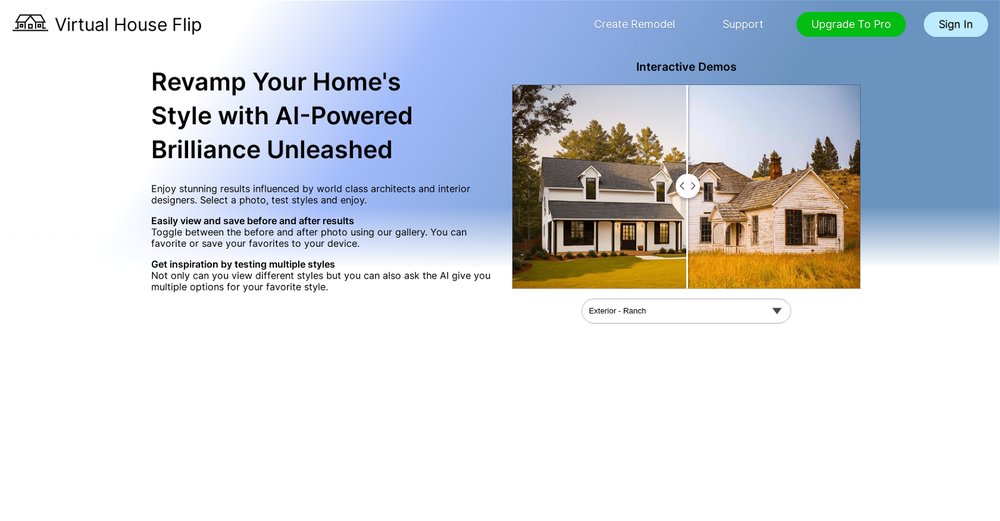 Приложение искусственного интеллекта Virtual House Flip