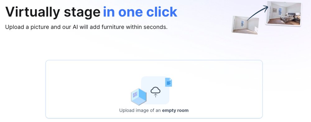 Virtual Staging AI - инструмент для добавления мебели к изображениям пустых комнат