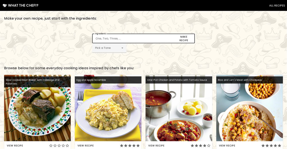 Приложение искусственного интеллекта What the Chef