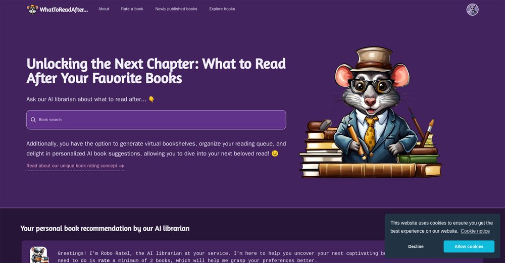 Приложение искусственного интеллекта What To Read After