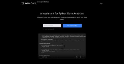 Приложение искусственного интеллекта Wisedata