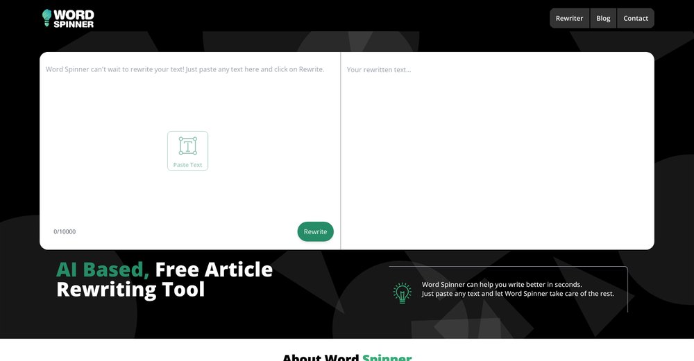 Приложение искусственного интеллекта Word Spinner