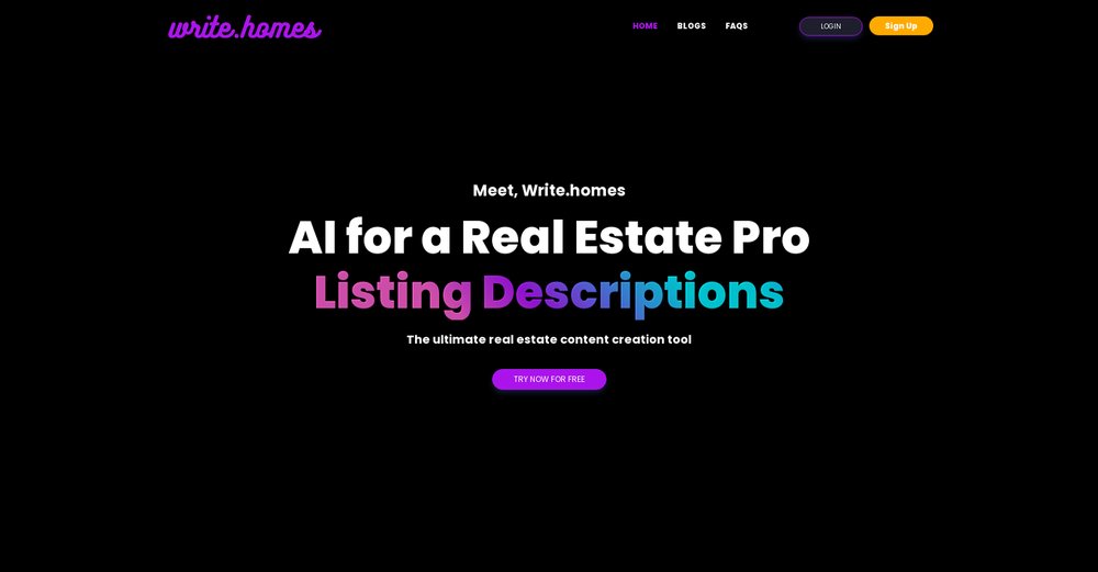 Приложение искусственного интеллекта Write.homes