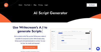Приложение искусственного интеллекта Writecream