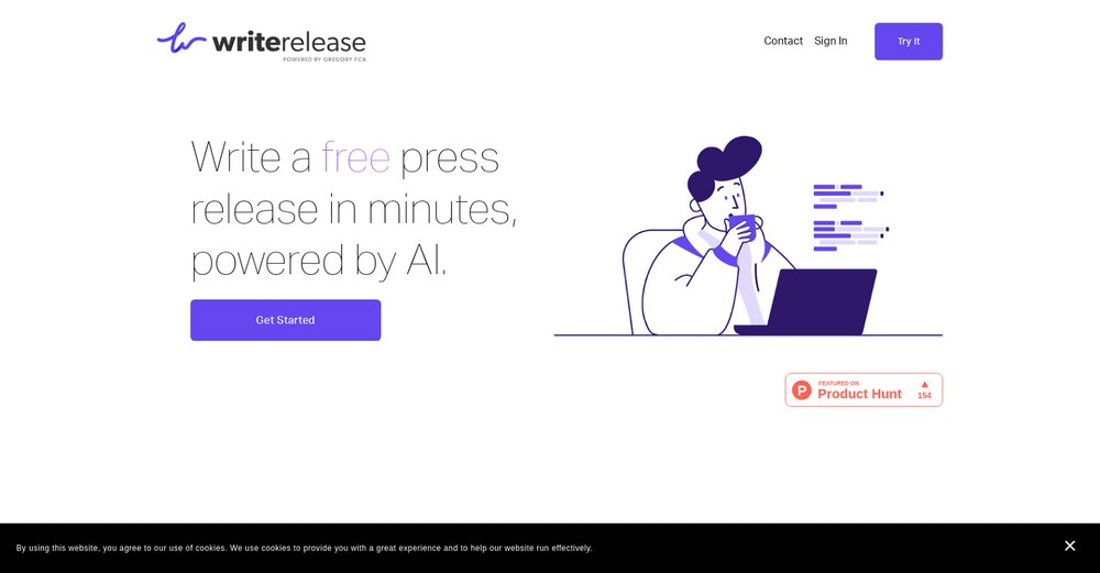 Приложение искусственного интеллекта Writerelease