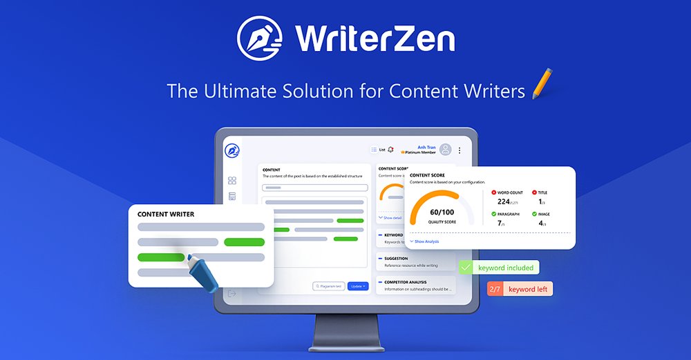 WriterZen - платформа для создания контента, которая помогает с идеями и seo-оптимизированным контентом.