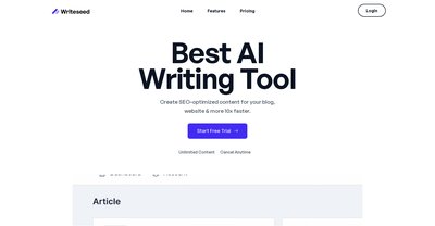 Приложение искусственного интеллекта Writeseed