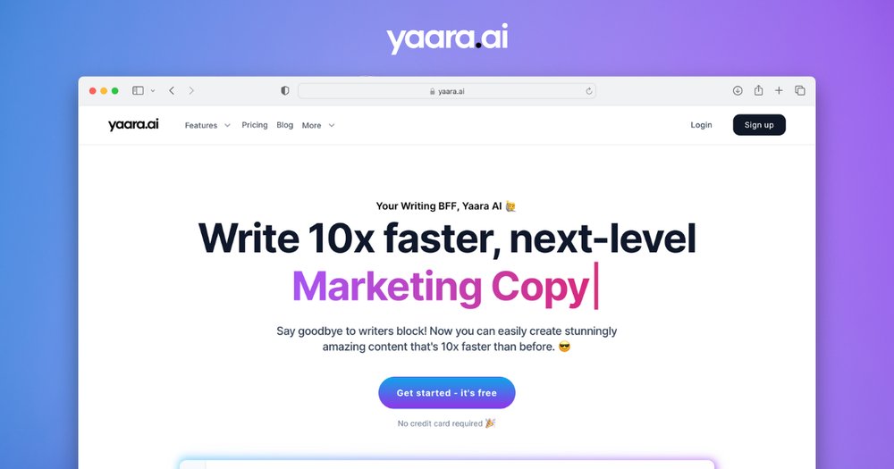 Yaara - набор для написания контента