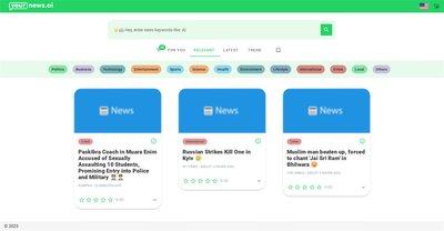 Приложение искусственного интеллекта Yournews