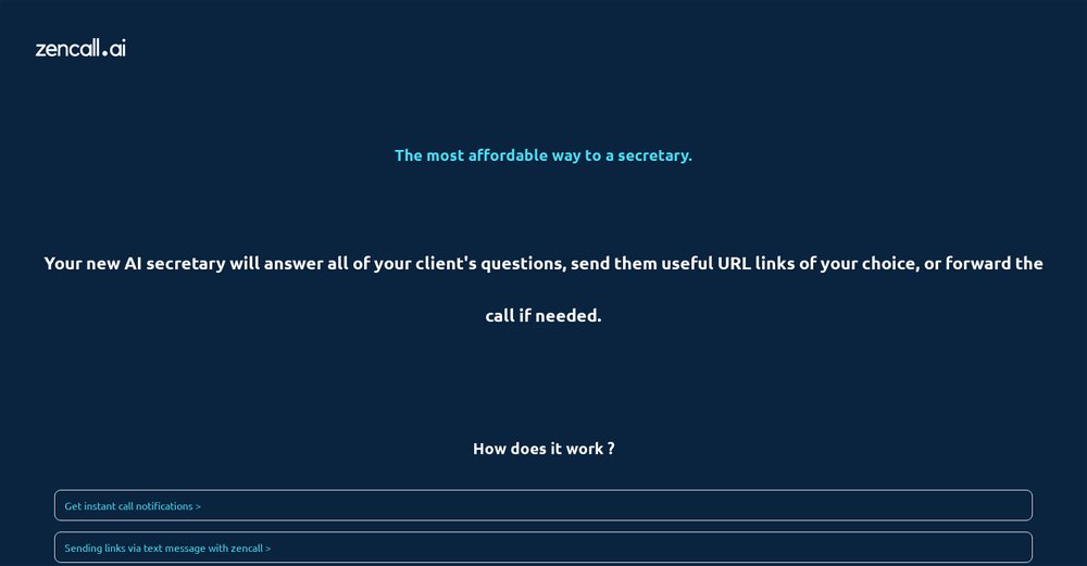 Приложение искусственного интеллекта Zencall